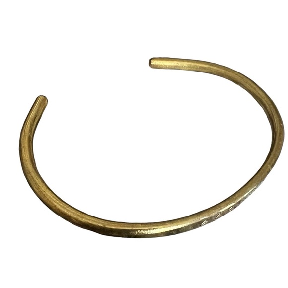 Engraved Pamoja Cuff Bangle Bracelet Casual Classic Pamoja Hip-Hop Gold Tone‎ - Picture 1 of 6